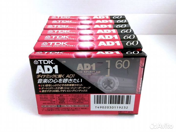 Аудиокассеты кассеты TDK AD 1 60 - 1996 г