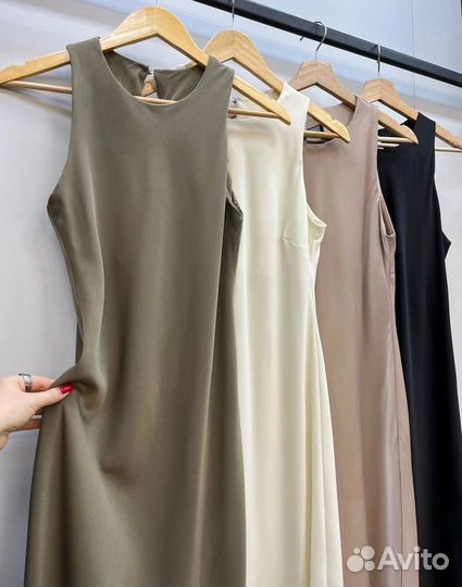 Платье миди в пол