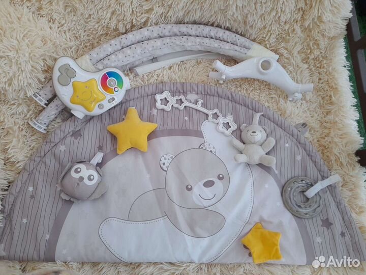 Развивающий коврик дуга Chicco с ночником и музыка