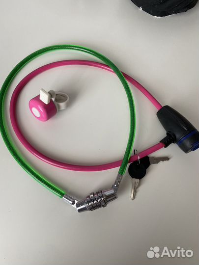 Замок и звонок для велосипеда