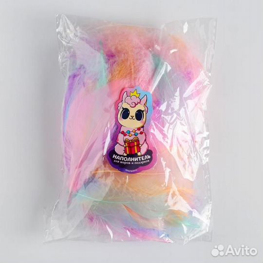 Наполнитель из перьев для шаров и подарков 'Радост