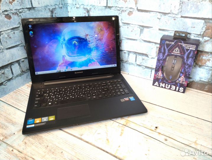 Мощный Lenovo на i3/ RAM 12/ SSD 256/ AMD 8500m