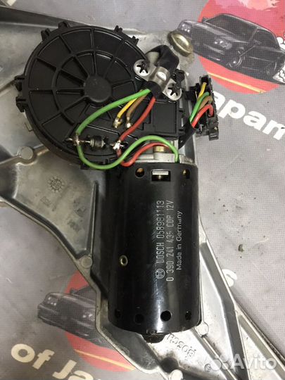 Трапеция дворников в сборе с мотором w220