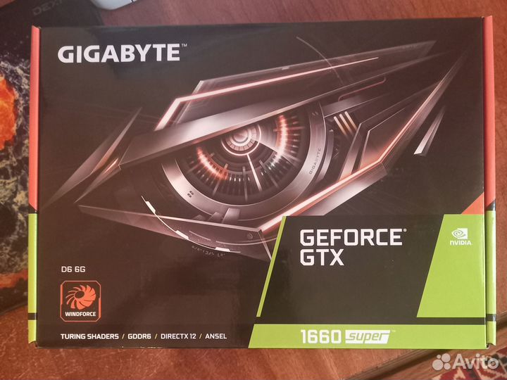 Gigabyte GeForce GTX 1660 super + гарантия