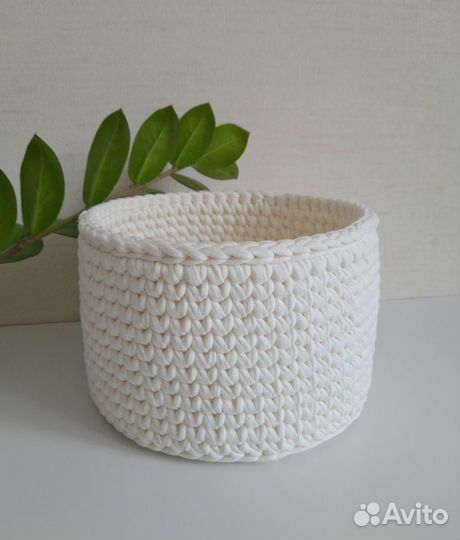 Корзины из трикотажной пряжи