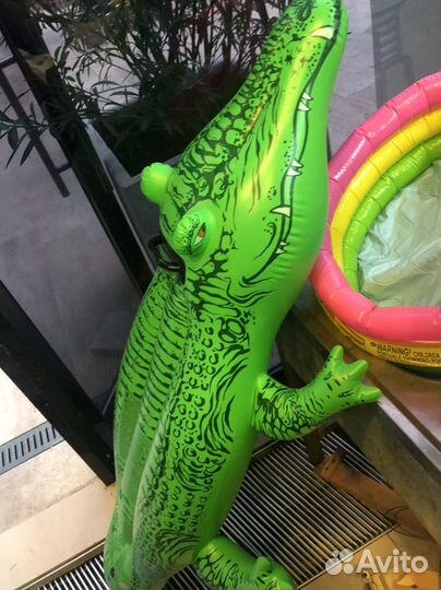 Надувной круг крокодил, лодка детские