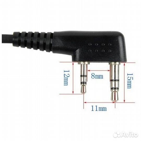 Гарнитура скрытого ношения для рации Baofeng и Ken