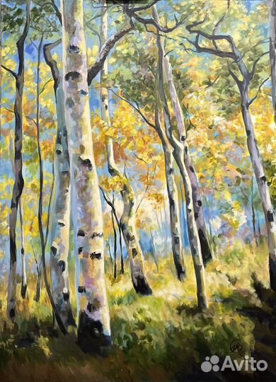 Картина маслом «Осень«