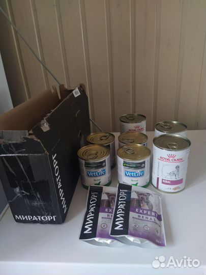 Корм для собак renal влажный