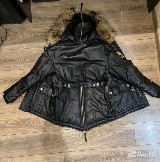 Зимняя куртка Dsquared Кожанная