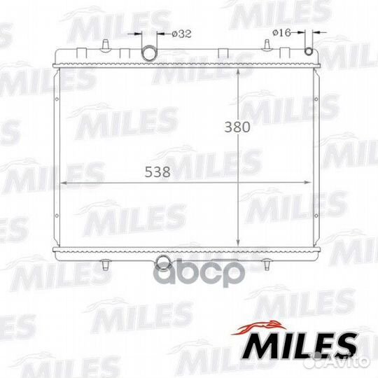 Радиатор citroen C4/C5 04- peugeot 307 03/ 308