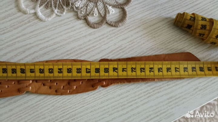 Ремень женский натуральная кожа бежевый