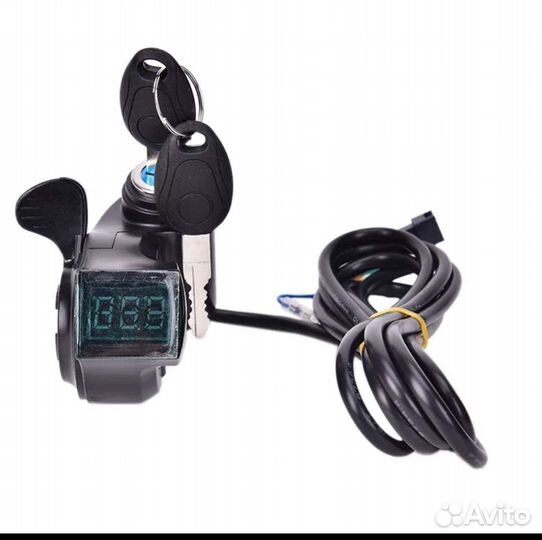 Новый курок газа с ключом и вольтметром