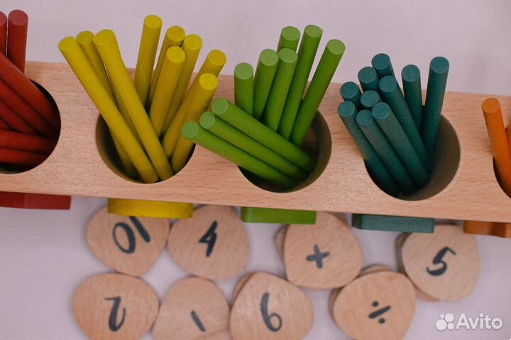 Деревянные счетные палочки