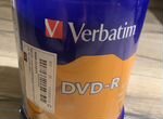 Диск DVD-R 4.7gb Verbatim 100 штук