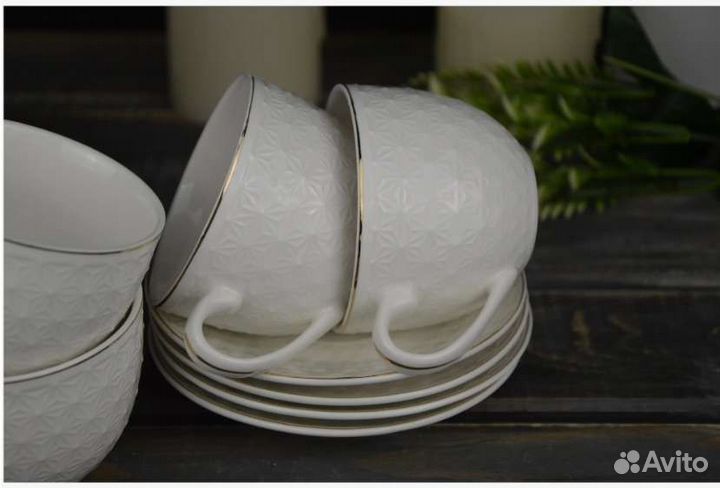 Чайный сервиз Коралл Снежная королева