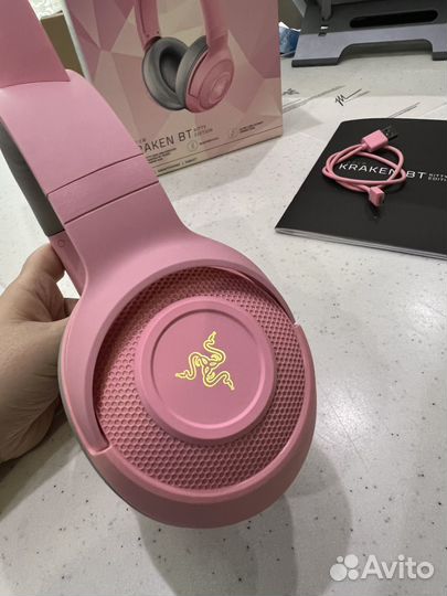 Razer Kraken BT Kitty Quartz Edition RGB наушники