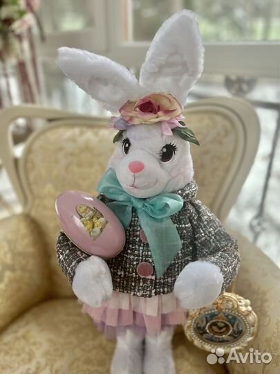 Кролик пасхальный заяц интерьерный
