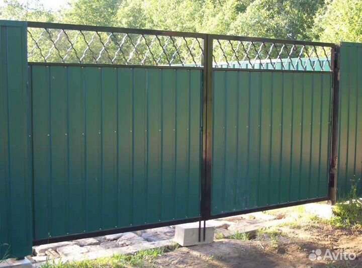 Установка забора и Откатные варота