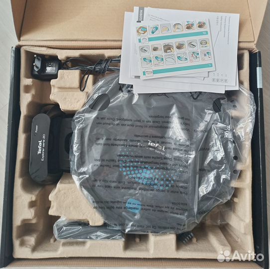 Робот-пылесос Tefal rg6875wh, уборка сухая/влажна