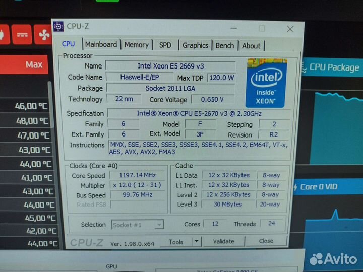 Комплект Xeon E5 2670 v3 12 ядер / X99-D4 / 16 Гб