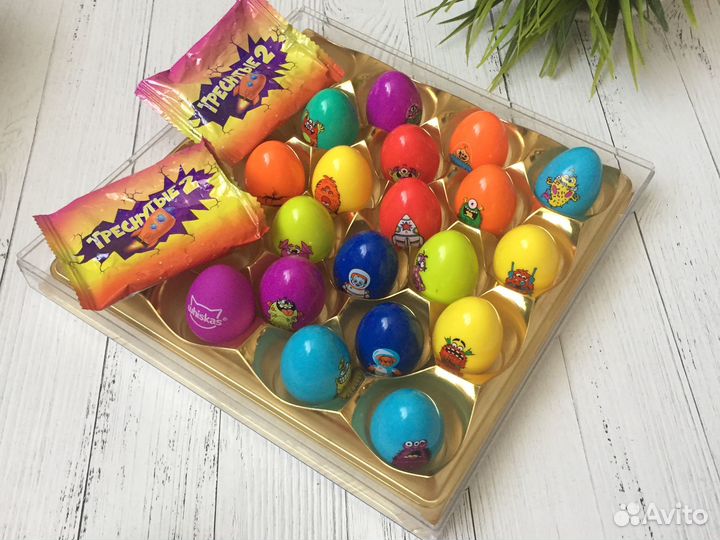 Треснутые-2 (Яйца) из Дикси, 18 штук