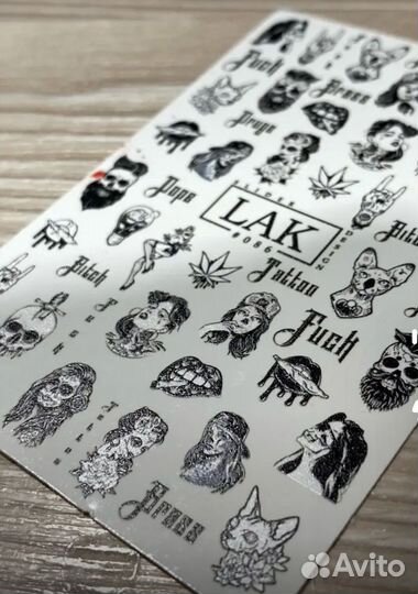 Слайдер наклейки для дизайна ногтей