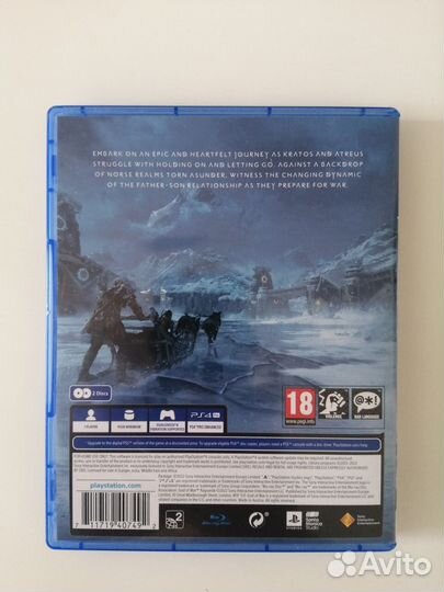 God of War Ragnarok ps4 диск