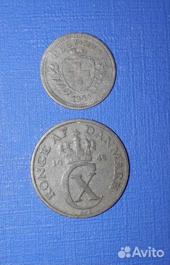 Монеты Европы Второй мировой войны