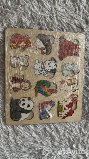 Деревянные пазлы и магнитная рыбалка