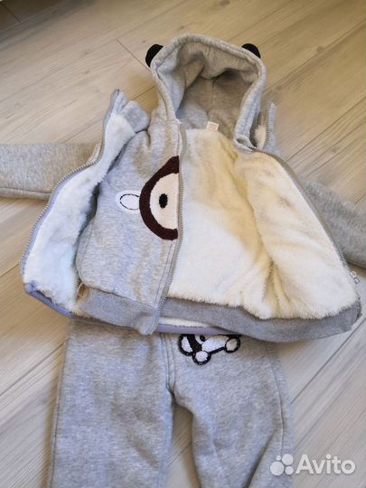 Костюм детский утепленный тройка