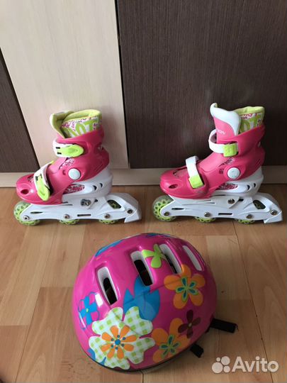 Ролики + шлем + рюкзак