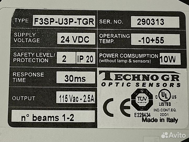 Omron Techno GR optic sensors f3sp-u3p-tgr