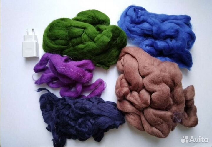 Шерсть / пряжа для валяния тонкая