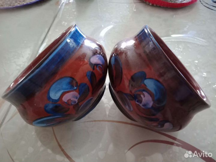 Глиняный кувшин ссср,статуэтки,горшочки