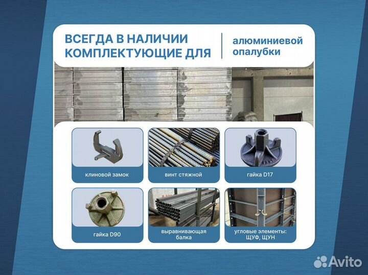 Аренда Продажа опалубки / Стеновая опалубка