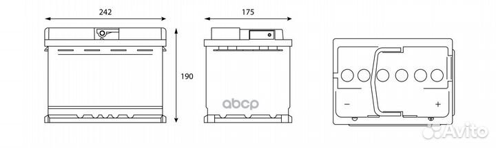 Акб Contact 60 А/ч пусковой ток 510 А обратно