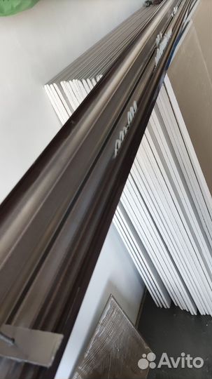 Карниз потолочный алюминиевый двухрядный 3м