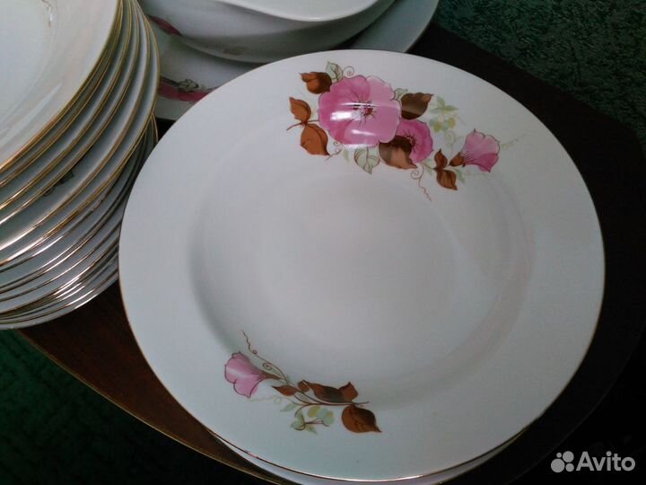 Столовый фарфоровый сервиз СССР