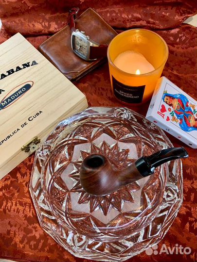 Хрусталь подсвечник Пепельница Винтаж СССР