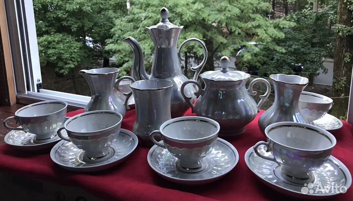 Кофейный сервиз СССР Перламутровый