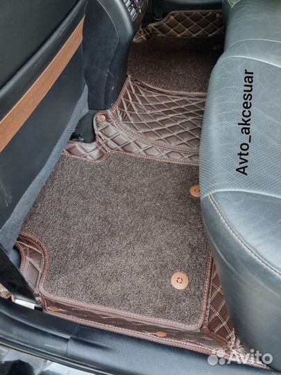 3Д Коврики Тойота Камри 50 55 70 - Рав 4 Коричнев