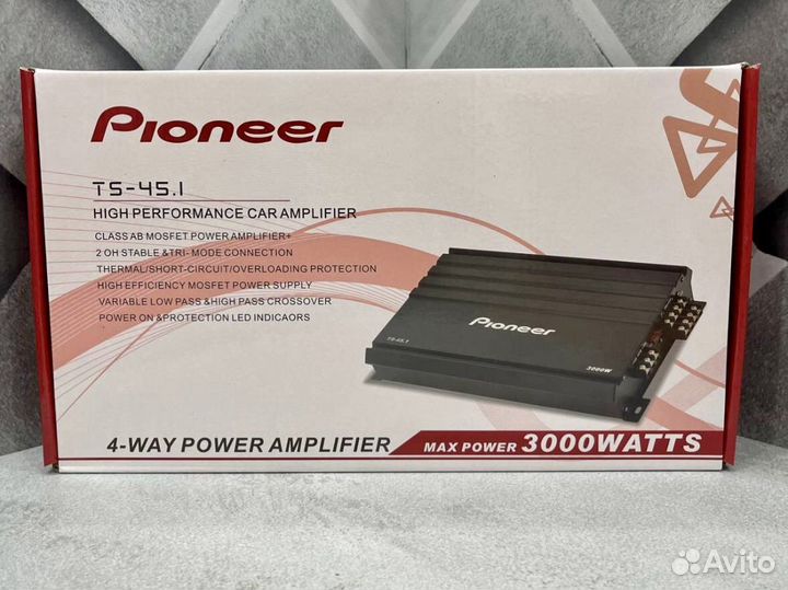 Усилитель Pioneer 3000w 4 канальный