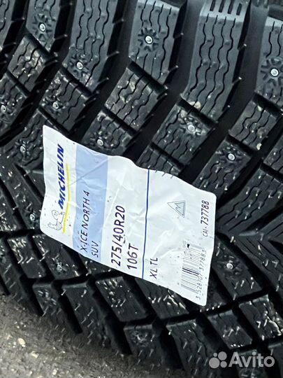 Michelin X-Ice North 4 SUV 245/45 R20 и 275/40 R20 106T
