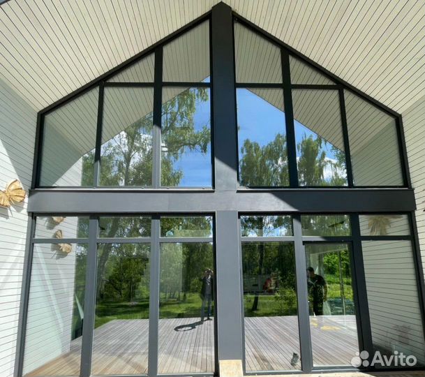 Окна в коттедж / остекление