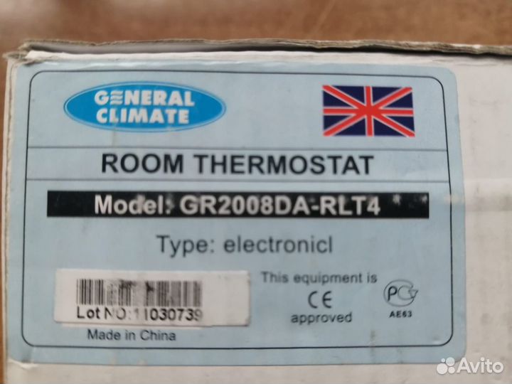 Электронный термостат General Climate GR2008DA RLT