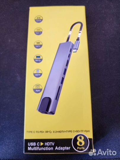 Usb type-c hub 8 port 1, не рабочий