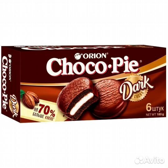 Опт - Пирожное Choco Pie Dark 180г
