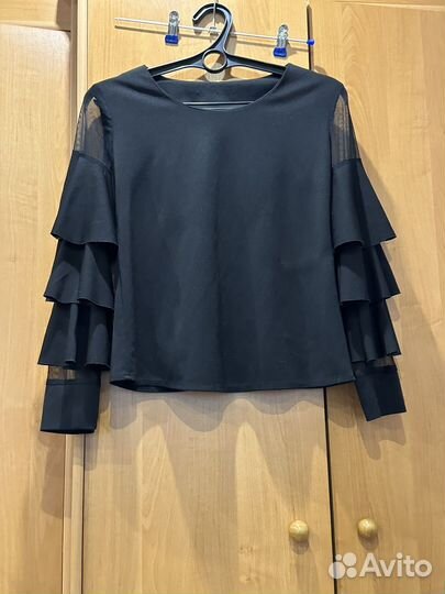 Кофта праздничная черная 46