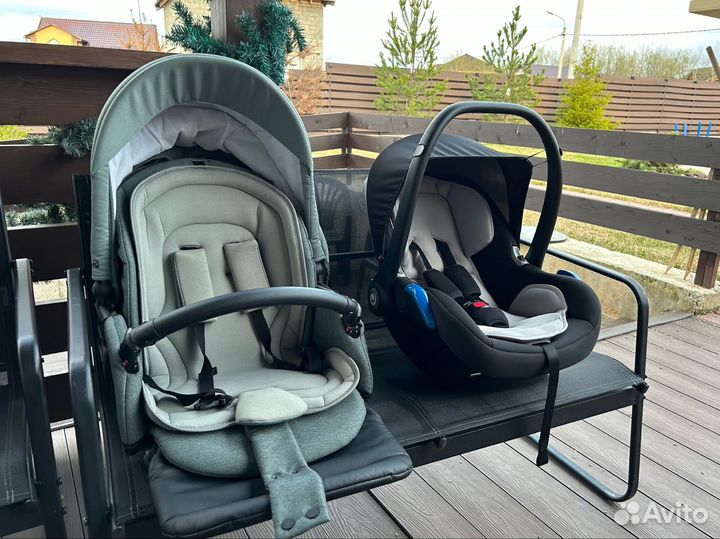 Коляска 3в1 Zille by Tutis 2022 Silver Green